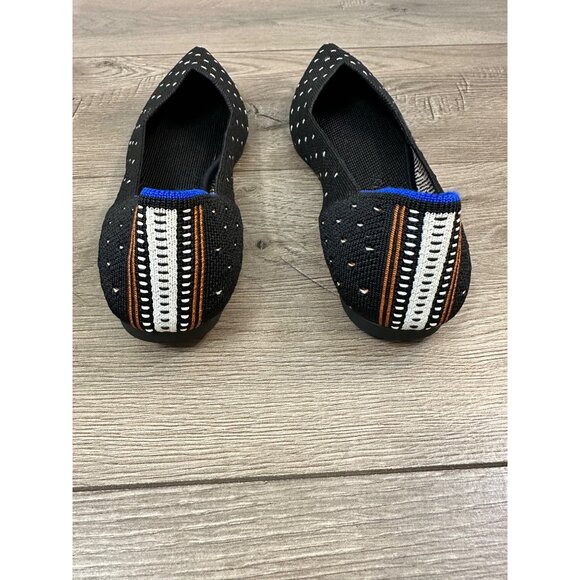 Rothy's The Point Ivory Dot Textile Ballet Flat Classic Women’s US 7 - Picture 3 of 12